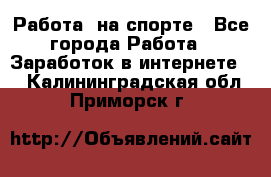 Работа  на спорте - Все города Работа » Заработок в интернете   . Калининградская обл.,Приморск г.